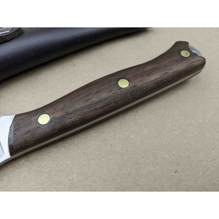 Couteau Condor Scotia Lame Carbone 1095 Manche Noyer Etui Cuir Made El Salvador CTK102355 - Livraison Gratuite