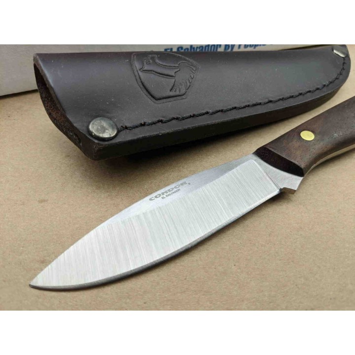 Couteau Condor Scotia Lame Carbone 1095 Manche Noyer Etui Cuir Made El Salvador CTK102355 - Livraison Gratuite