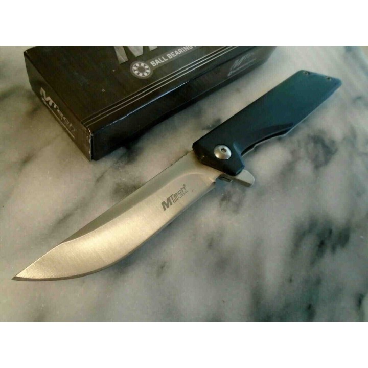 Couteau MTech Framelock Flag Lame Acier 3Cr13 Manche G10 Clip MT1160LF - Livraison Gratuite