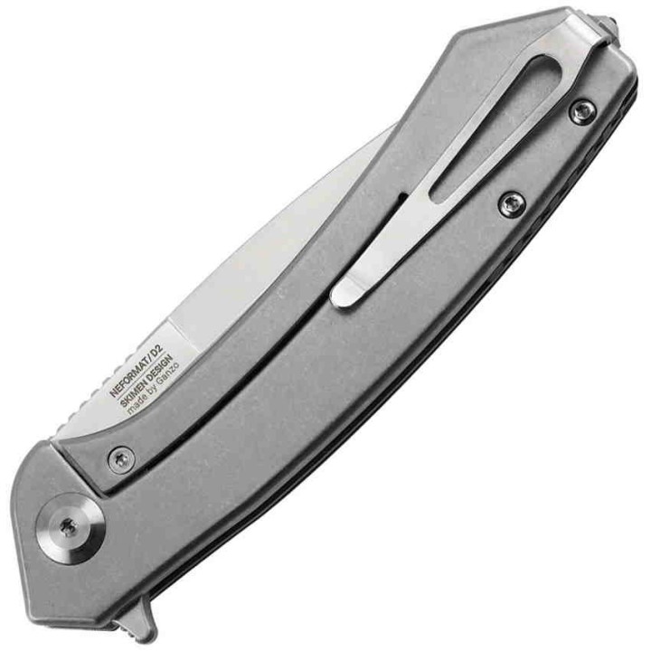 Couteau Ganzo Adimanti Green Lame Acier D2 Manche G-10 Framelock Clip GASKGB - Livraison Gratuite