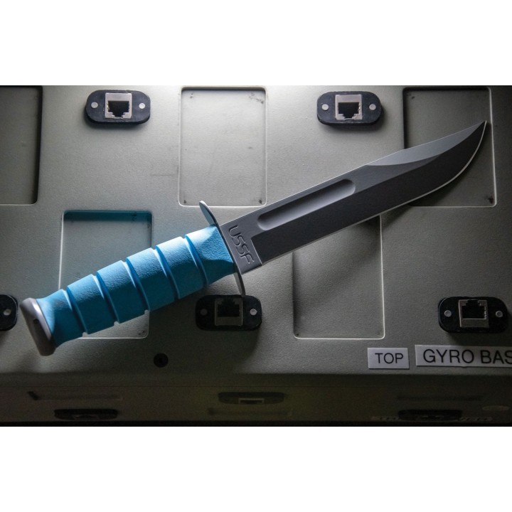 Couteau KA-BAR USSF SPACE-BAR Lame Acier Carbone 1095 Manche ABS Etui Plastic USA KA1313SF - Livraison Gratuite