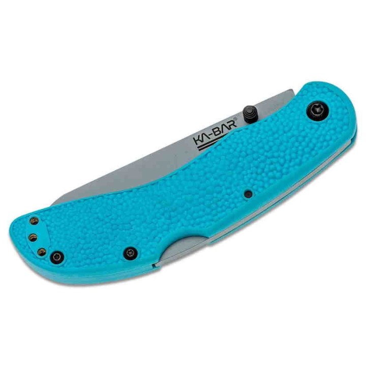 Couteau KA-BAR USSF Corser Lame Acier AUS-8 Manche Blue GFN Locback Clip KA5698SF - Livraison Gratuite