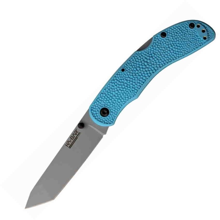Couteau KA-BAR USSF Corser Lame Acier AUS-8 Manche Blue GFN Locback Clip KA5698SF - Livraison Gratuite