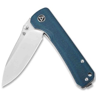 Couteau QSP Hawk Blue Lame Acier 14C28N Manche Micarta Linerlock Clip QS131I - Livraison Gratuite