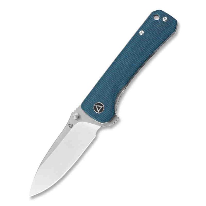 Couteau QSP Hawk Blue Lame Acier 14C28N Manche Micarta Linerlock Clip QS131I - Livraison Gratuite