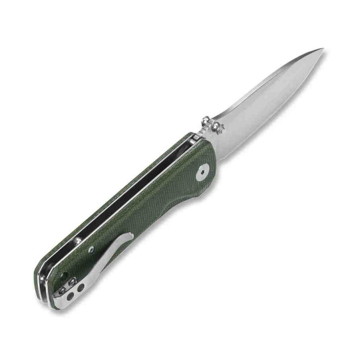 Couteau QSP Hawk Green Lame Acier 14C28N Manche Micarta Linerlock Clip QS131H - Livraison Gratuite