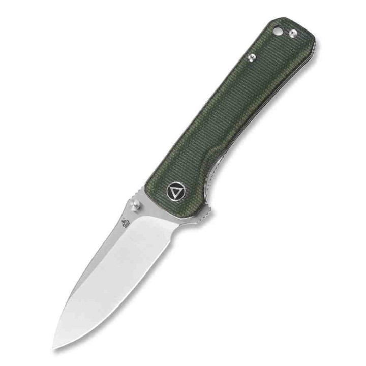 Couteau QSP Hawk Green Lame Acier 14C28N Manche Micarta Linerlock Clip QS131H - Livraison Gratuite