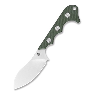 Couteau de Cou QSP Neckmuk Neck Green Lame Acier D2 Manche G10 Etui Kydex QS125F - Livraison Gratuite