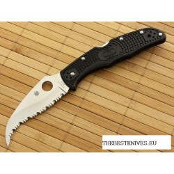 Couteau Spyderco Matriarch 2 Acier AUS-8 Spyderco Made In Japan SC12SBK2 - Livraison Gratuite