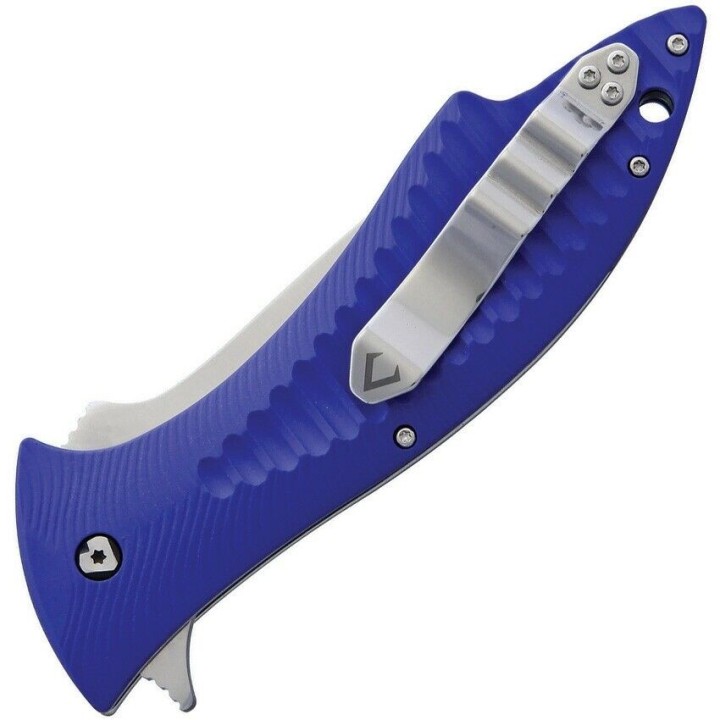Couteau V Nives Deplorable Blue Tanto Lame Acier AUS-8 Manche FRN Bearings Clip VNI15FRNPBL - Livraison Gratuite