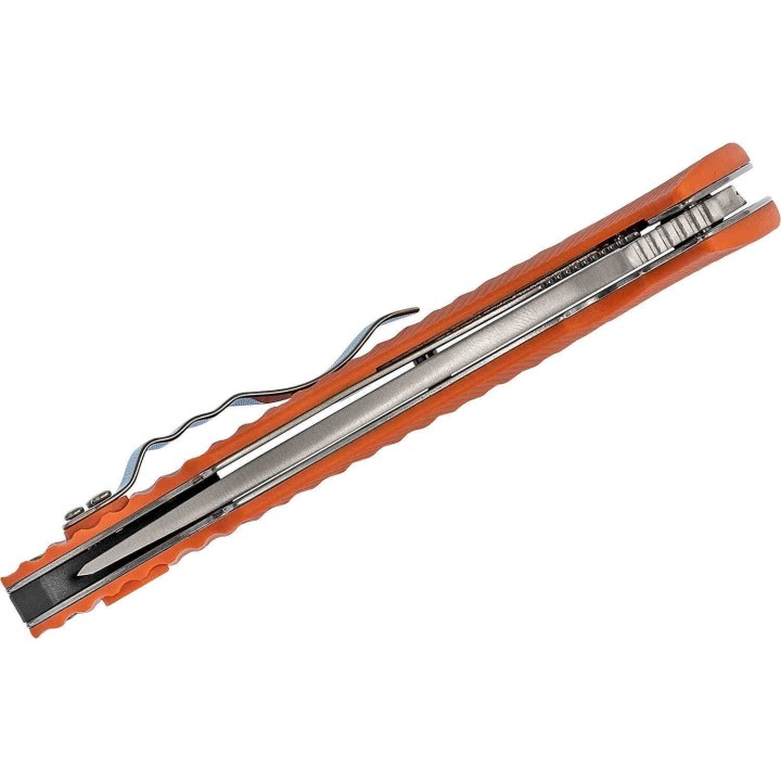 Couteau V Nives Deplorable Orange Tanto Lame Acier AUS-8 Manche FRN Bearings Clip VNI15FRNPOR - Livraison Gratuite