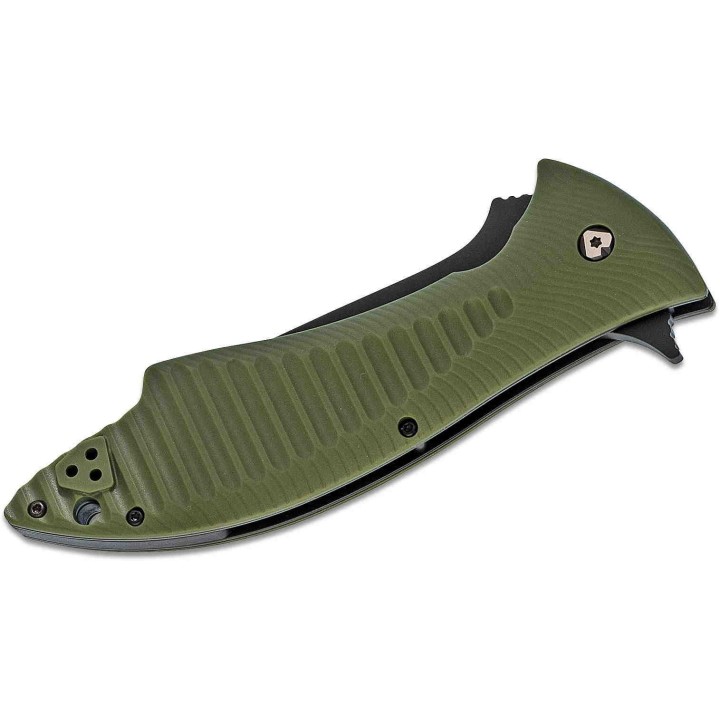 Couteau V Nives Deplorable Green Tanto Lame Acier AUS-8 Manche FRN Bearings Clip VNI15FRNPBGR - Livraison Gratuite