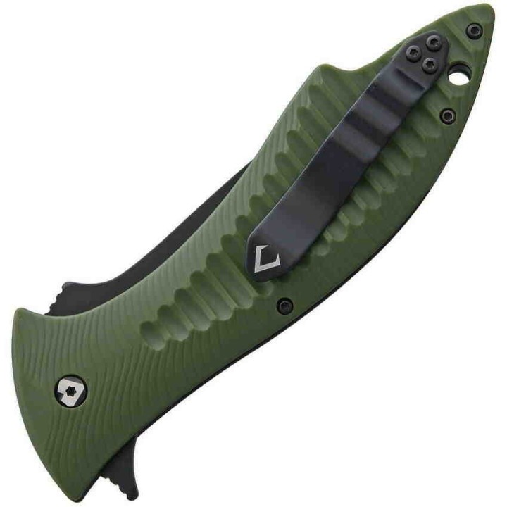 Couteau V Nives Deplorable Green Tanto Lame Acier AUS-8 Manche FRN Bearings Clip VNI15FRNPBGR - Livraison Gratuite