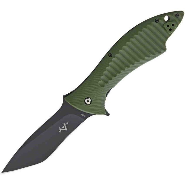 Couteau V Nives Deplorable Green Tanto Lame Acier AUS-8 Manche FRN Bearings Clip VNI15FRNPBGR - Livraison Gratuite