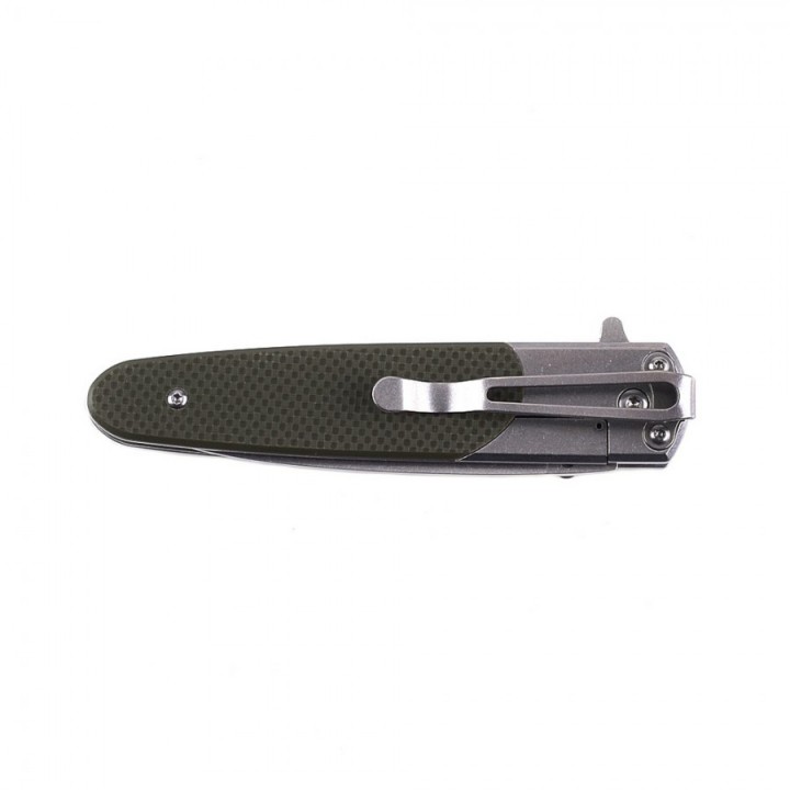 Couteau Ganzo Knives Green Lame Acier 440C Manche G10 Linerlock Clip GAG7432GR - Livraison Gratuite