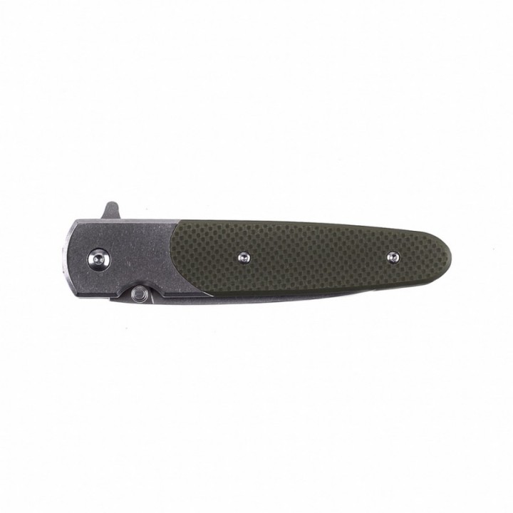 Couteau Ganzo Knives Green Lame Acier 440C Manche G10 Linerlock Clip GAG7432GR - Livraison Gratuite