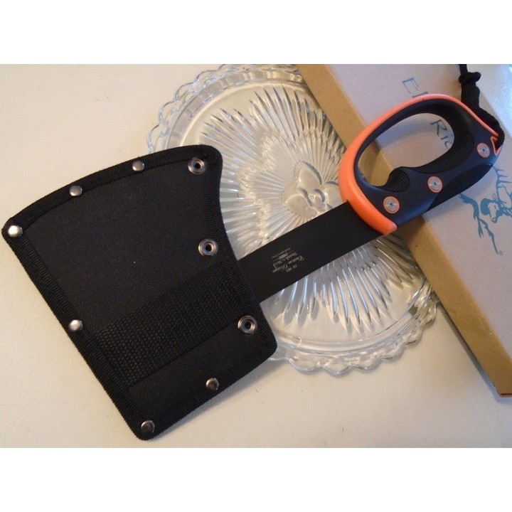 Hache Tomahawk Elk Ridge Colombian Acier Carbone Manche Abs Orange Etui Nylon ERAXE1 - Livraison Gratuite
