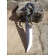 Couteau Médiéval Brut de Forge Acier carbone 1095 7867 - Livraison Gratuite