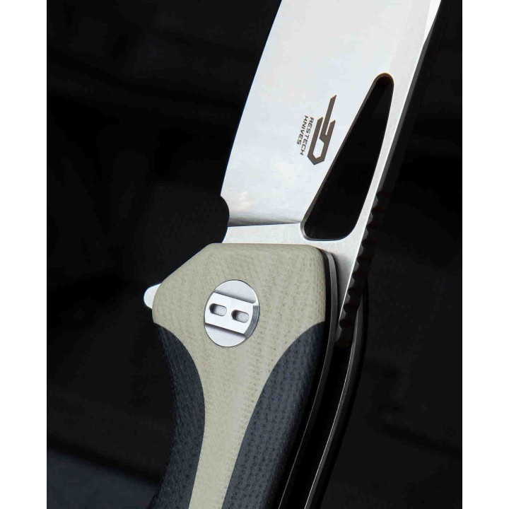 Couteau Bestesh Komodo Black/Tan Lame Acier D2 Manche G10 Linerlock Clip BTKG26B - Livraison Gratuite
