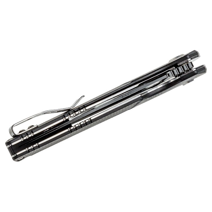Couteau Bestech Fin Black Lame Acier 14C28N Manche G10 IKBS Linerlock Clip BTKG34A3 - Livraison Gratuite