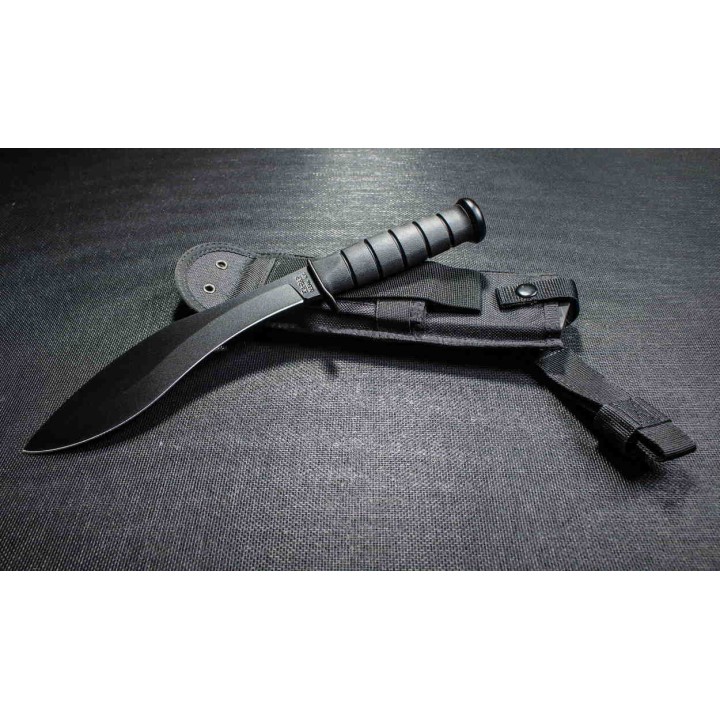 Couteau Kukri KaBar Combat Kukkri Acier Carbone 1095 Manche Kraton KA-BAR Made In USA KA1280 - Livraison Gratuite