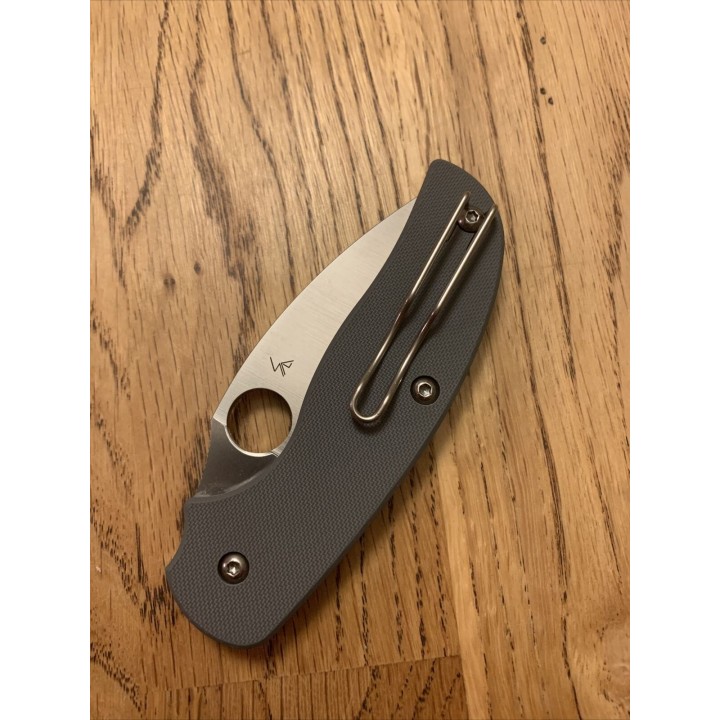 Couteau Spyderco Sage 1 Maxamet Manche Gray G10 Linerlock Clip SC123GPGY - Livraison Gratuite