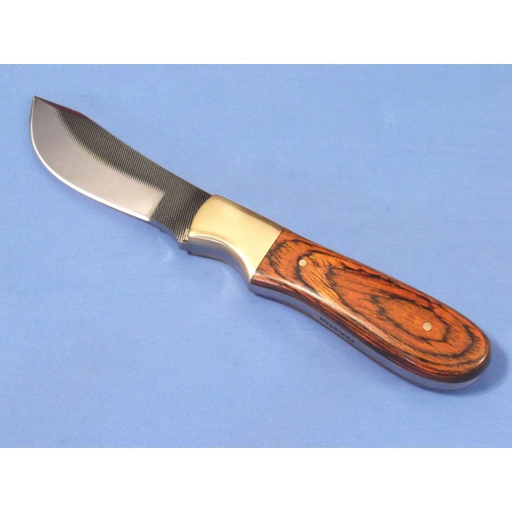 Lot de 2 Couteau Fabrication Artisanale Avec Une Lime Manche Bois Etui Cuir SM0025 - Livraison Gratuite