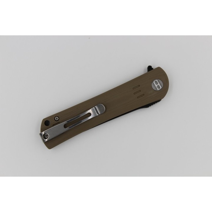 Couteau Bestech Knives Tanto Kendo Lame Acier D2 Manche Tan G-10 Linerlock BTKG06C2 - Livraison Gratuite