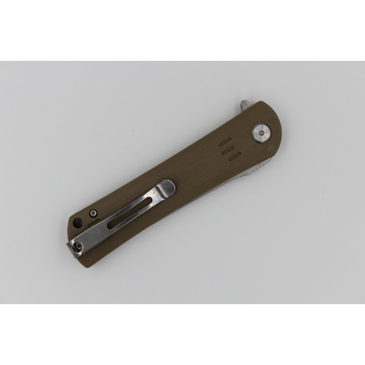 Couteau Bestech Knives Tanto Kendo Lame Acier D2 Manche Tan G-10 Linerlock BTKG06C1 - Livraison Gratuite