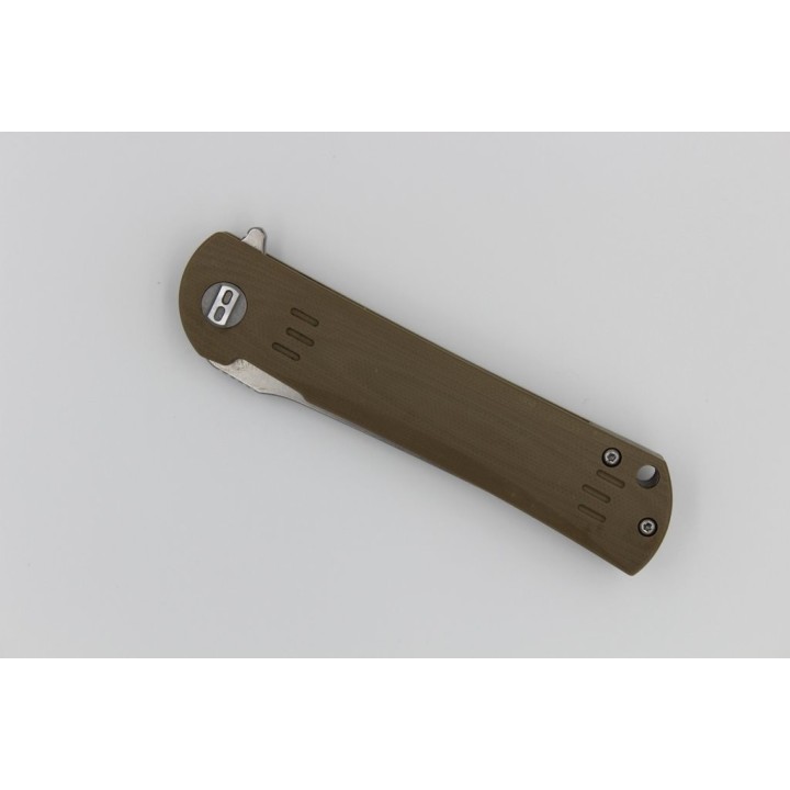 Couteau Bestech Knives Tanto Kendo Lame Acier D2 Manche Tan G-10 Linerlock BTKG06C1 - Livraison Gratuite
