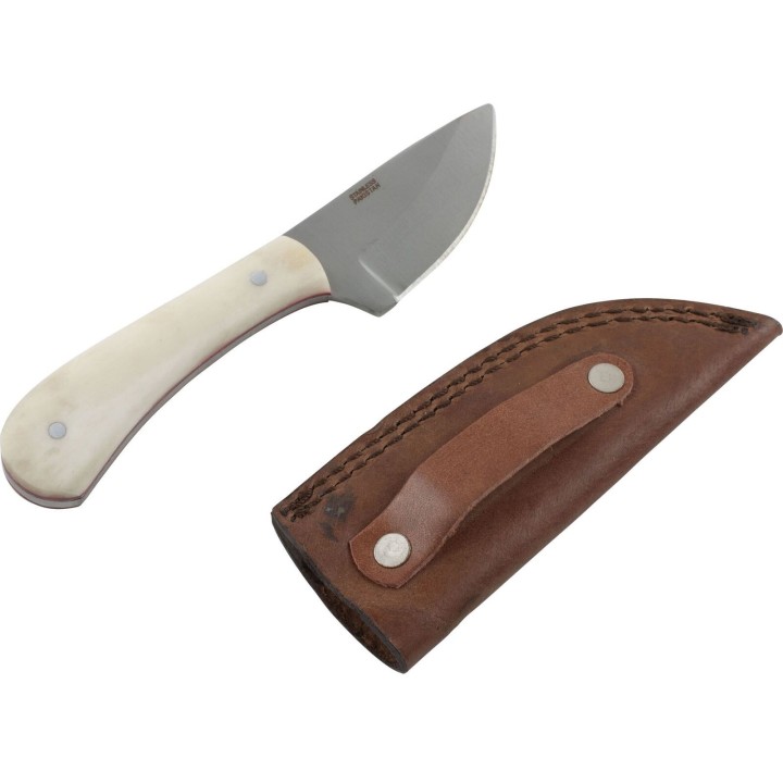 Couteau Frost Cutlery Chipaway Skinner Lame Acier Inox Manche Os Etui Cuir FCW1007 - Livraison Gratuite