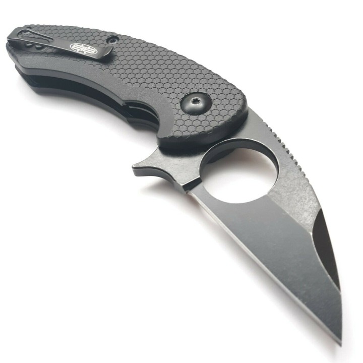 Couteau Brous Blades SSF Silent Soldier Lame Acier D2 Acid Washed Manche Zytel BRBM002A - Livraison Gratuite