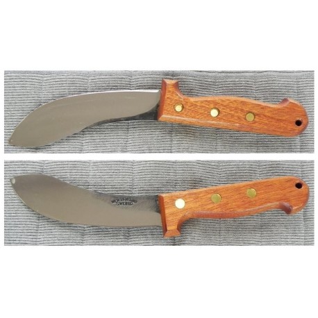 Couteau de Survie Svord Curved Skinner Carbone 1095 Manche Bois bushcraft Made In New Zeland SVCS - Livraison Gratuite