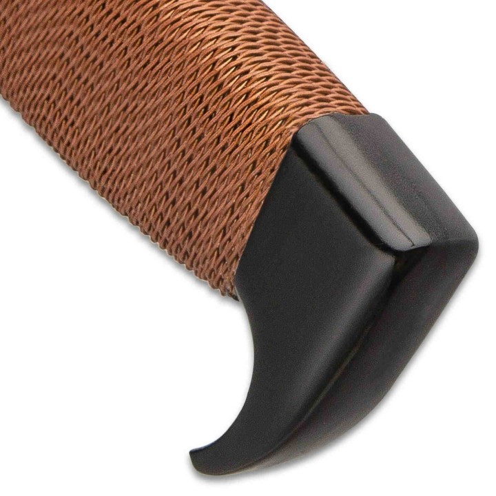 Couteau Hibben Damascus Hellfyre Highlander Bowie Lame Acier Damas Etui Cuir GH5089 - Livraison Gratuite