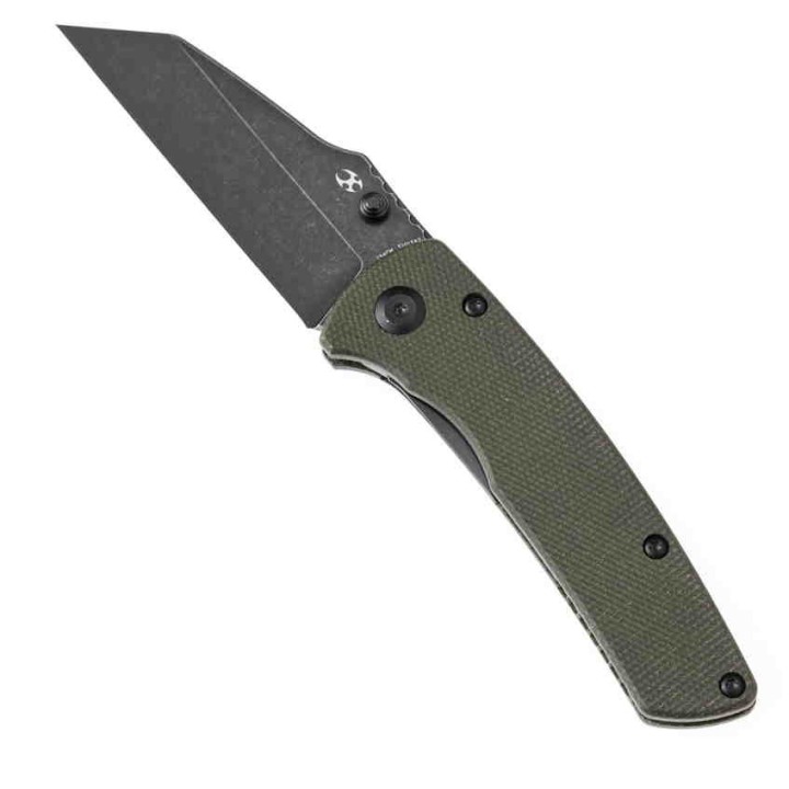 Couteau Kansept Knives Main Street Green Lame Acier 154CM Manche Micarta Clip KT1015A2 - Livraison Gratuite