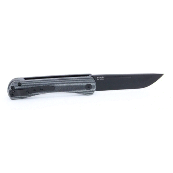 Couteau Kizer Pinch Non-Locking Lame Acier N690 Manche Black Micarta Clip KIV3009N4 - Livraison Gratuite
