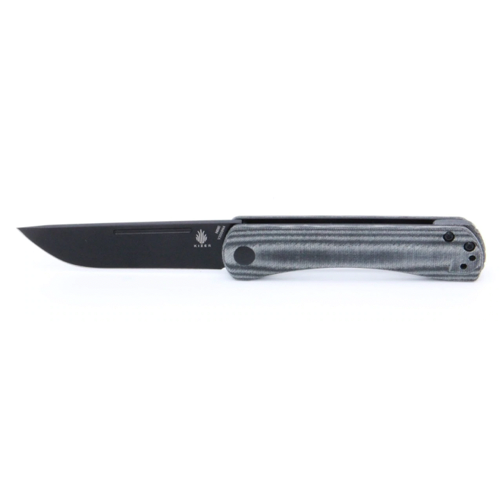 Couteau Kizer Pinch Non-Locking Lame Acier N690 Manche Black Micarta Clip KIV3009N4 - Livraison Gratuite