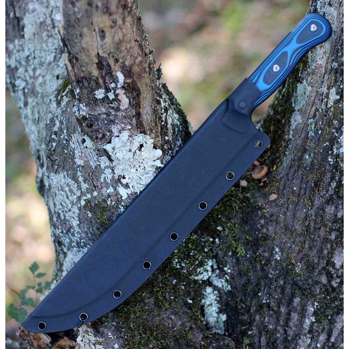 Couteau Tops Knives Dicer 10 Slicer Lame CPM S35VN Manche Blue/Black G10 Etui Kydex Made USA TPDCR1001 - Livraison Gratuite