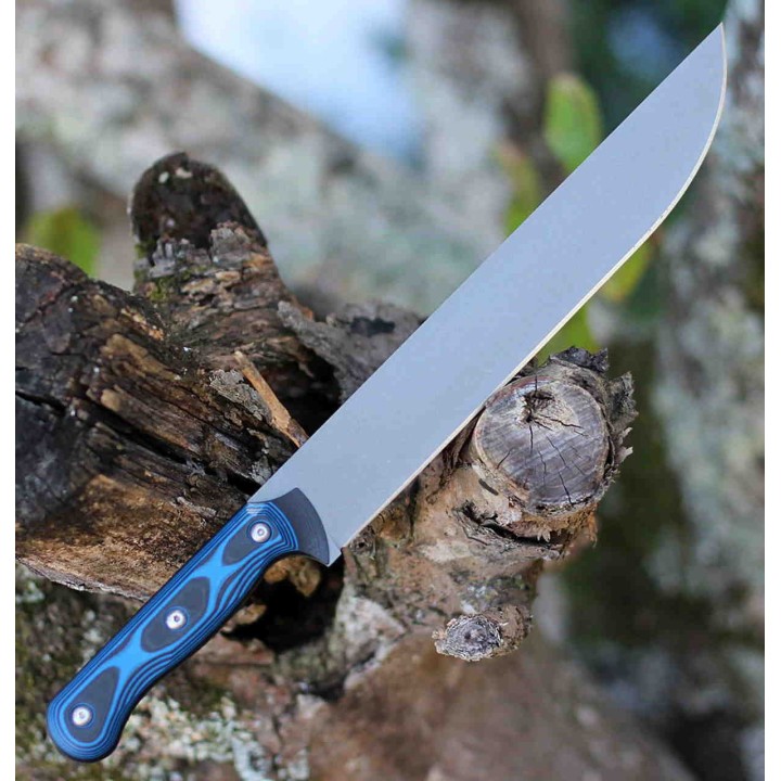 Couteau Tops Knives Dicer 10 Slicer Lame CPM S35VN Manche Blue/Black G10 Etui Kydex Made USA TPDCR1001 - Livraison Gratuite