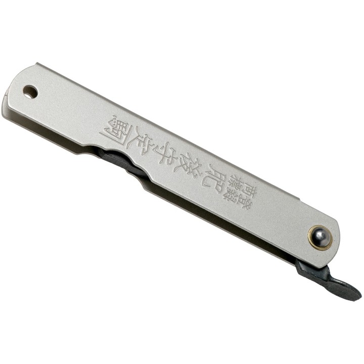 HIGOC10B Couteau Higonokami N 10 Folder Blue Paper Manche Métal Gray Japan - Livraison Gratuite