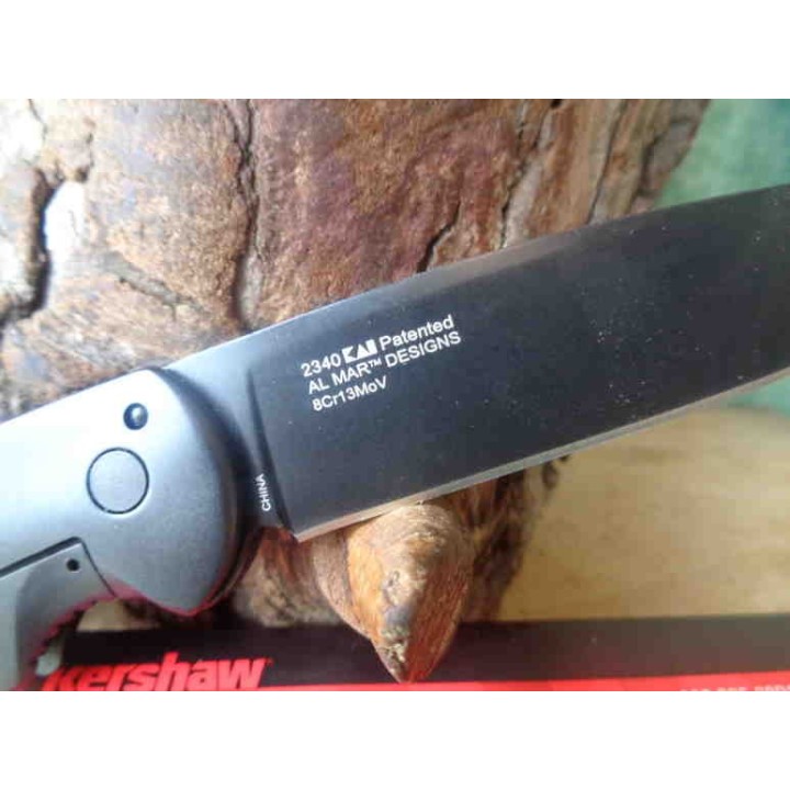 Couteau Kershaw Al Mar AM-5 A/O Lame Acier 8Cr13MoV Manche G-10 Framelock KS2340 - Livraison Gratuite