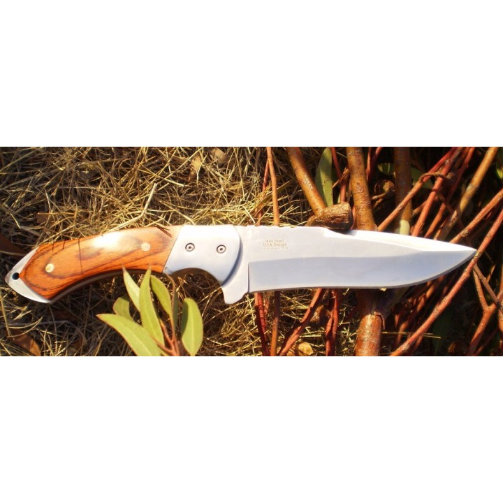 Couteau MTECH MT080 BOWIE CHASSE 440 BUSH AUSTRALIEN