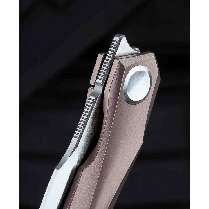 BTKT2004C Couteau Bestech Knives Ivy Pink 6AL4V Titanium Handles S35VN Blade Framelock Clip - Livraison Gratuite