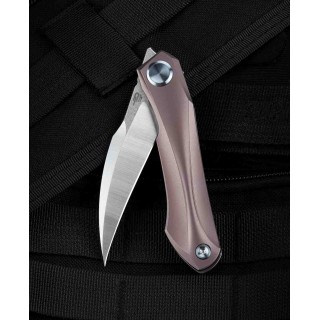 BTKT2004C Couteau Bestech Knives Ivy Pink 6AL4V Titanium Handles S35VN Blade Framelock Clip - Livraison Gratuite