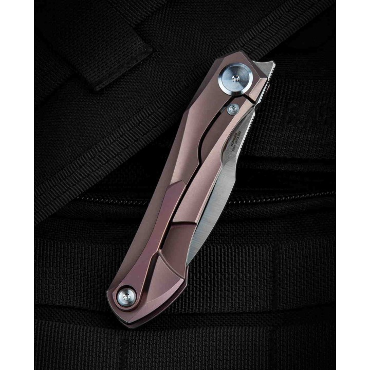 BTKT2004C Couteau Bestech Knives Ivy Pink 6AL4V Titanium Handles S35VN Blade Framelock Clip - Livraison Gratuite