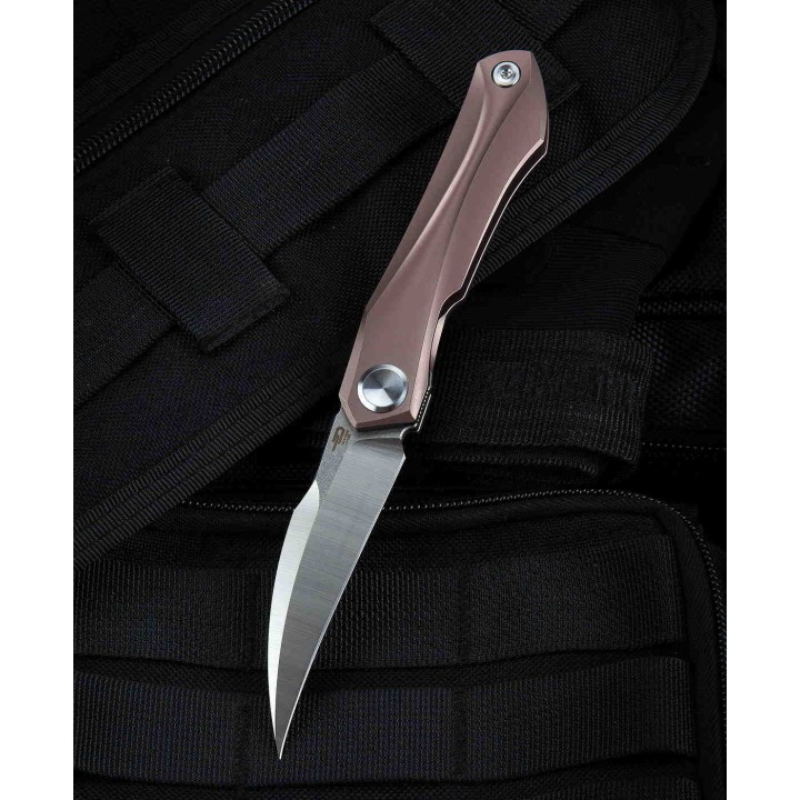 BTKT2004C Couteau Bestech Knives Ivy Pink 6AL4V Titanium Handles S35VN Blade Framelock Clip - Livraison Gratuite