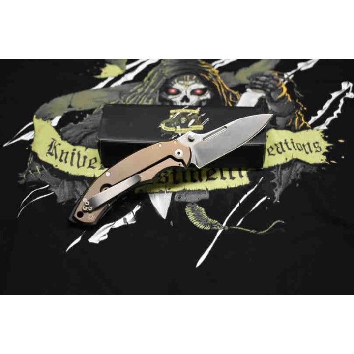 BASBBR2IKBS Bastinelli Creations BBR2 Folder D2 Blade G10/Titanium Handle IKBS - Livraison Gratuite