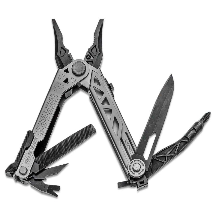 Pince Tenaille Gerber Center-Drive Multi-Tool Black Berry Pied de Biche Tournevis Etui Noir Made USA G1197 - Livraison Gratuite