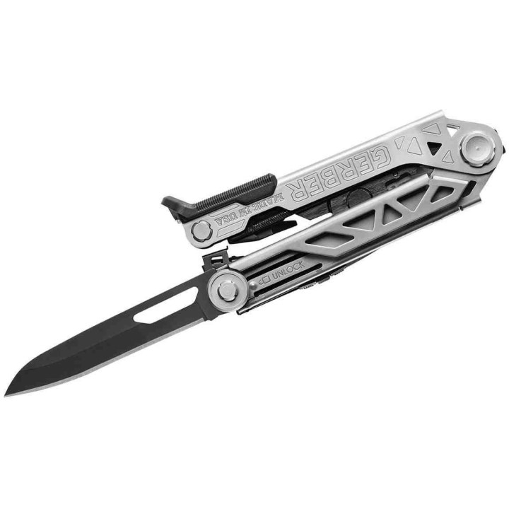 Pince Tenaille Gerber Center-Drive Multi-Tool Black Berry 12 Embouts Etui Noir Made USA G1198 - Livraison Gratuite