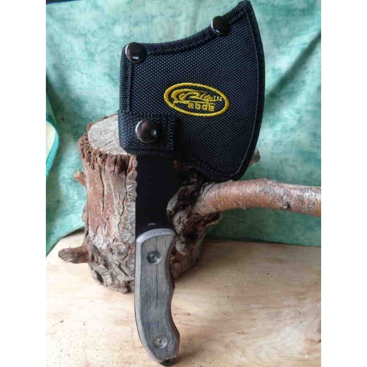 Hachette Hache Tomahawk Lame Acier Inox Manche Bois Etui Nylon CN211395 - Livraison Gratuite
